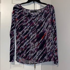 Robert Graham Sequin Long Sleeve Multicolor Top